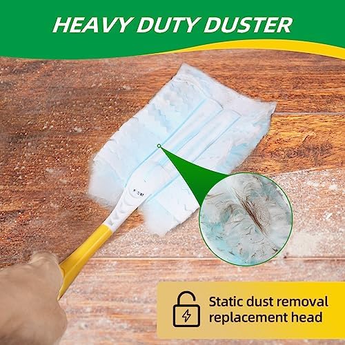 Duster Refills Static Dust Removal Compatible with Swiffer for Dusting 30ct | Disposable Alternative Replacement Head for Swiffer Duster Refills,for Dusting Electronics,Furniture,Blinds,Ceiling Fans