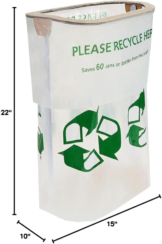 Party City Flings Plastic Bin (3-Pack) - Red (2) and Recycle (1) - 22 x 15 - Stylish & Convenient Portable Waste Solution for Events & Parties