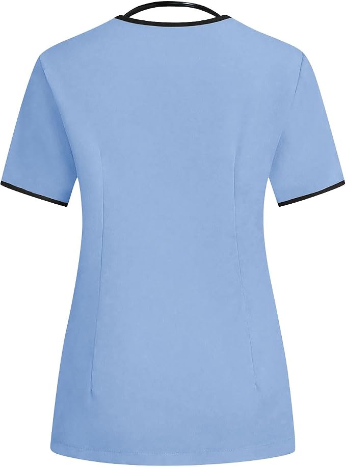 Housekeeping Uniforms - Women Lightweight Stretchy Scrubs for Cleaning Job, Breathable & Easy Care & Moisture-Wicking