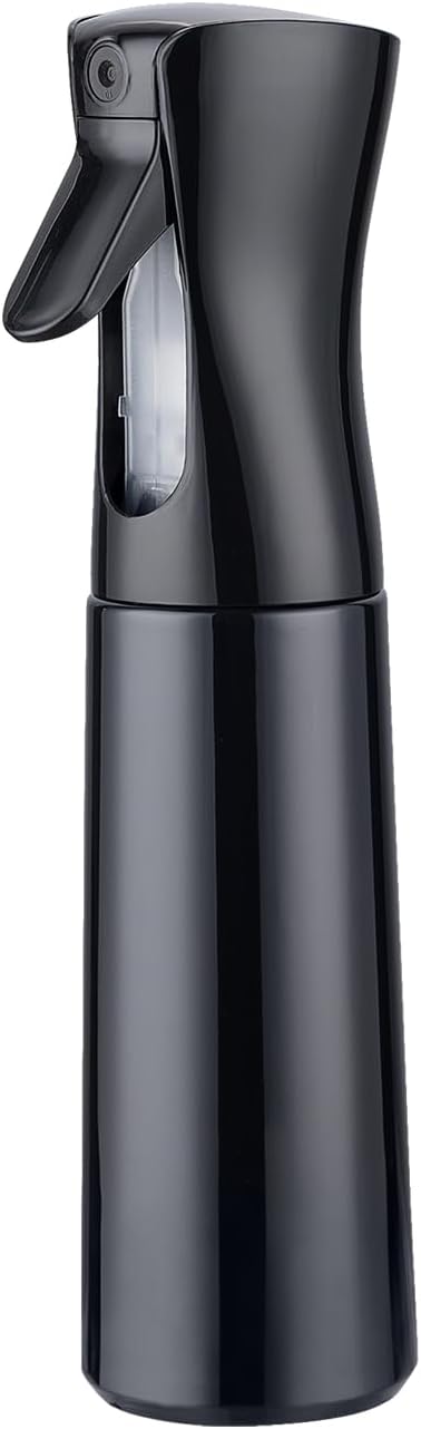 10OZ Continuous Spray Bottle - Hair & Face Ultra Fine Mist Spray Bottles, Refillable Empty Water Sprayer, Leak Proof Portable Spray Bottles for Hairstyling, Skincare, Plants, Cleaning, Pets, Travel | Fine spray mist approx. 0.3 seconds per operation, 3...