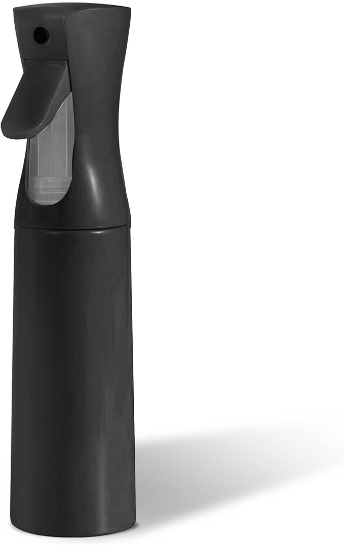 Continuous Spray Bottle for Hair - Ultra Fine Mist Water Sprayer for Hairstyling, Curls, Plants, Cleaning, Salon - 300ml/10.1oz 1 Pack