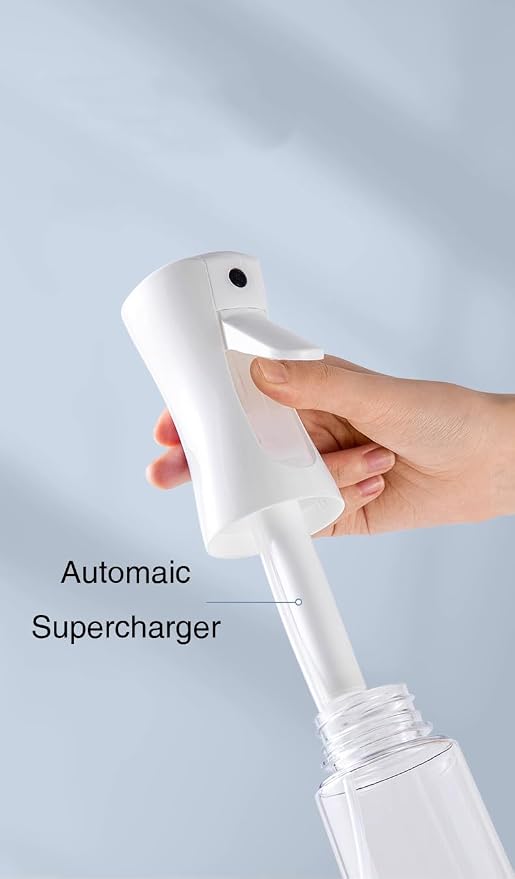 Continuous Mist Spray Bottle, 300ml/10.1oz (White, 10.1OZ/300ml)