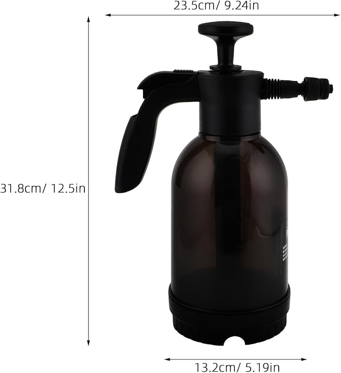2l Handheld Foam Pump Sprayer for Car Cleaning and Garden Use, Manual Pressurized Plastic Bottle with Extended Use and Pressure Foam Technology, for Watering Plants and Car