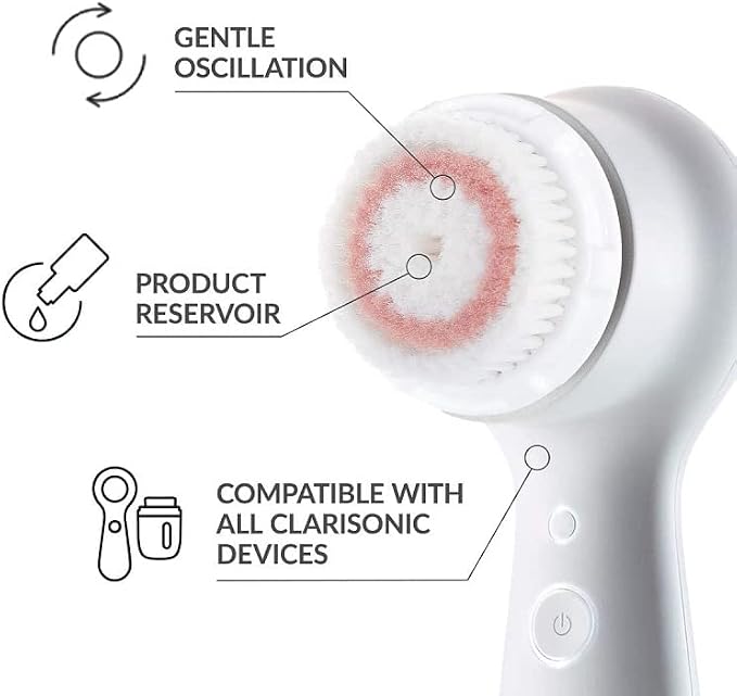 Radiance Facial Cleansing Brush Head Replacement | Compatible with Clarisonic Mia 1, Mia 2, Mia Fit, Alpha Fit, Smart Profile Uplift and Alpha Fit, 2 Pack (Radiance) | Compatible with Clarisonic Mia 1, Mia 2, Mia Fit, Alpha Fit, 2 Pack