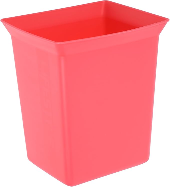 Portable Plastic Storage Caddy Organizer Bin for Hotel Cleaning Supplies Compact Utility Basket with Capacity for Room Organization Stylish Red Design