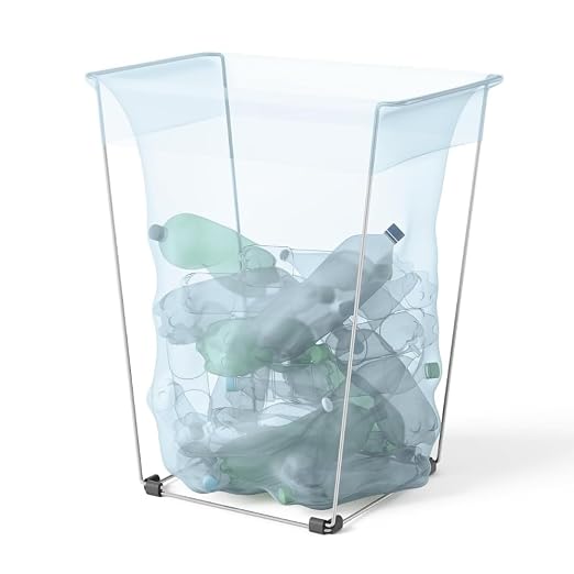 Bag Buddy Bag Holder for 21 Gallon Trash Bags for Yard Work, Recycling, Outdoor Activities, Camping, Garage & Home Cleanup | Lightweight Portable Waste Frame | Qty 4