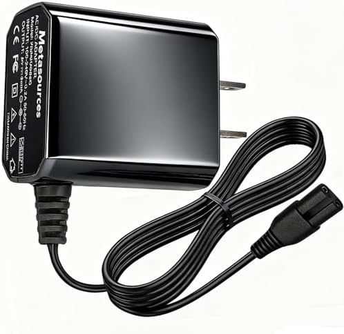 2Prong 9V Charger for KOOKIRO KS-2615 KS2615 Cordless Shower Cleaning Brush | Charging 7.4V 2500mAh Electric Spin Scrubber 2-Prong 9VDC DC9V AC/DC Adapter Power Supply Cord Cable