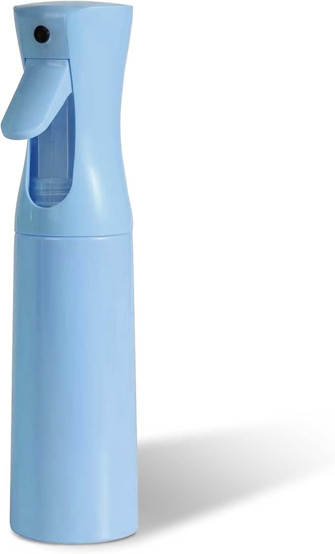 Continuous Spray Bottle for Hair - Ultra Fine Mist Water Sprayer for Hairstyling, Curls, Plants, Cleaning, Salon - 300ml/10.1oz 1 Pack