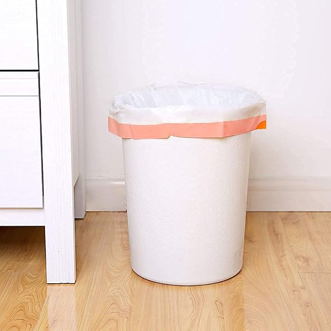 8 Gallon Drawstring Trash Bags,0.79 Mil Strong 60 Count Medium Garbage Bags | Ultra Strong Medium Trash Bags with Drawstring Closure,Unscented White Garbage Bags for Kitchens,Offices and Daily Cleanup