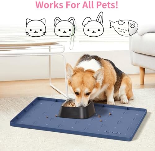 Sdpeia Under Sink Mat 22"×14" Waterproof Silicone Cabinet Liner & Sink Protector for Kitchen & Bathroom, Multi-Purpose Organizers Tray for Pets, Laundry, Cat Litter Mat