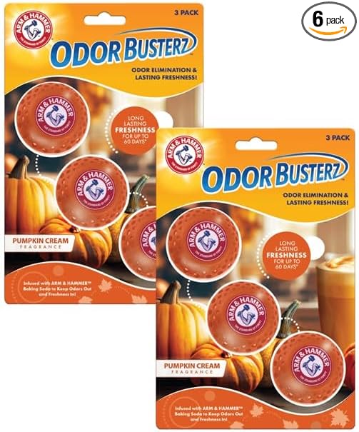 A&H Odor BusterZ Pumpkin Cream 6pk Blister