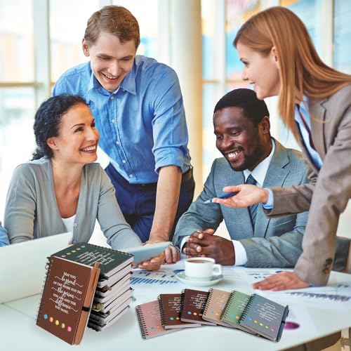 40 Sets Employee Appreciation Gifts Bulk Inspirational Spiral Notebook Journal with Sticky Notes Bamboo Pen Back to School Gifts for Students Teacher Nurse Coworker Office Team Housekeeping Staff