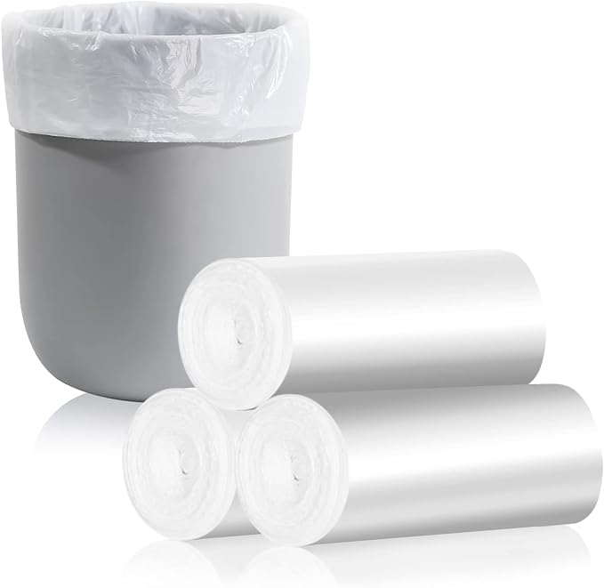 CHARMOUNT 4 Gallon Trash Bag - Garbage Bags 105 Counts | Unscented Thick Trash Can Liners for Bathroom, Kitchen, Bedroom