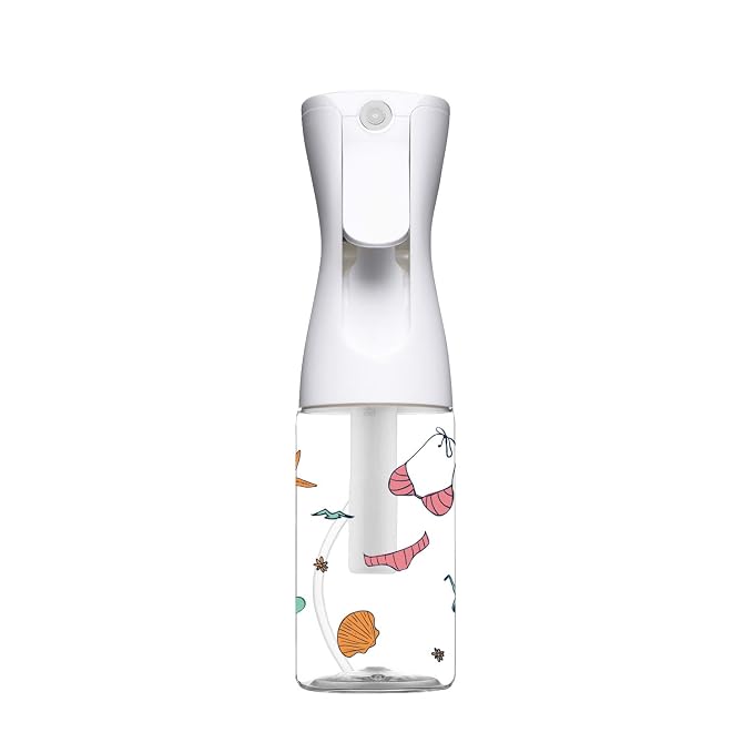 Mistifi Fine Mist Spray Bottle, 160 ml Continuous Mister,In Summer White | Non-aerosol refillable sprayer delivers a fine, continuous mist for hair styling, plants, cleaning, and daily use