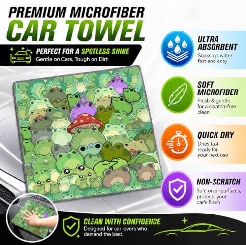 Faith Microfiber Towels for Cars, Scratch-Free Auto Cleaning Cloths | High-Absorbency Microfiber Clean Cloths Lint-Free Scratch-Free for Glass,Paint 11.8 x 11.8 inch,Religion Gift for Women Men