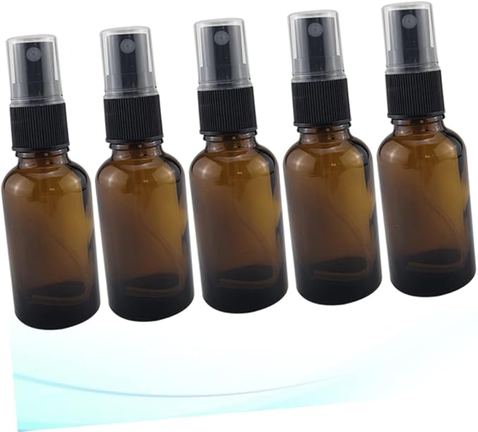 LIFKOME 5pcs Pressurized Spray Bottle Set Refillable Oil Bottle Pump for Travel Home and Spa