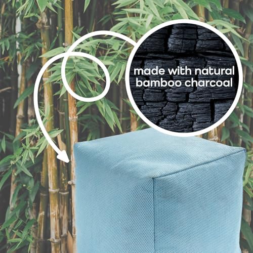 BambooMN Activated Bamboo Charcoal Air Purifier Cube - 800g Sky Blue - 4 Units