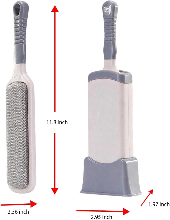 Generic Reusable Double - Sided Lint Remover Brush, Self - Cleaning Design for Clothes, Sofa, Car Seats