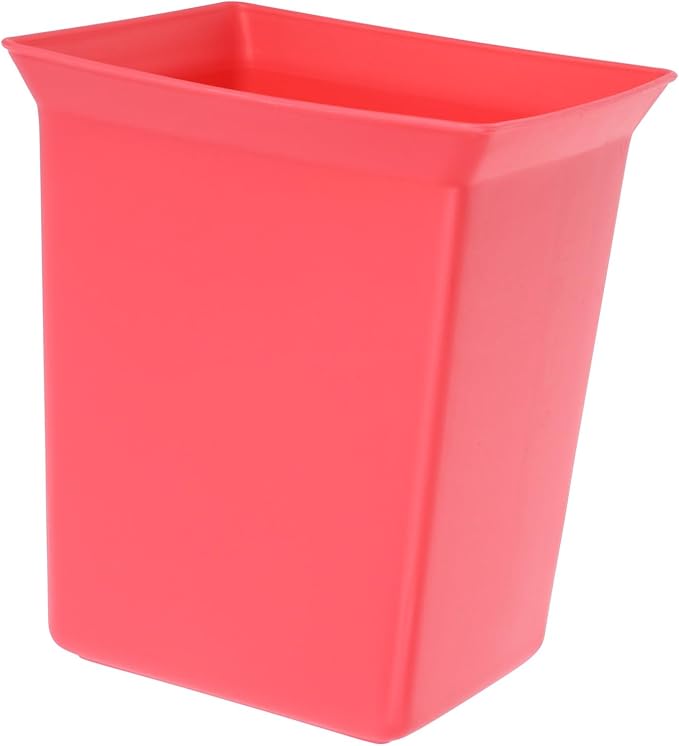 Portable Plastic Storage Basket Organizer Caddy for Hotel Cleaning Supplies Spacious Utility Bin for Effortless Mobility and Durability for Household and Hotel Use Red