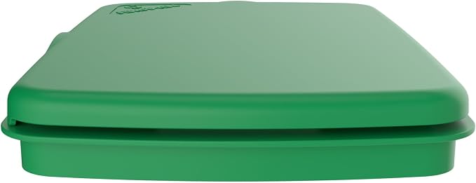Rev-A-Shelf 32 Qt Under Sink Garbage Can Lid for Base Kitchen and Bathroom Cabinet, Replacement Plastic Trash Bin Lid Only, Green, RV-32-LID-G-1-40
