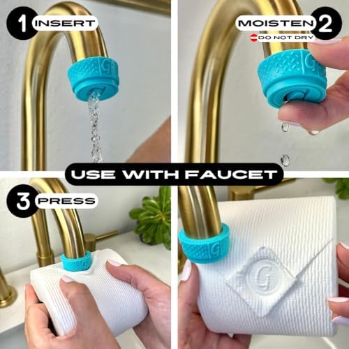 Toilet Paper Stamp Alphabet (Letter G) - Add a Unique Personal Touch to Your Bathroom Decor! Enhance Home Decor. Ideal for Housekeeping, Hotels, Rentals, Home Staging Decor