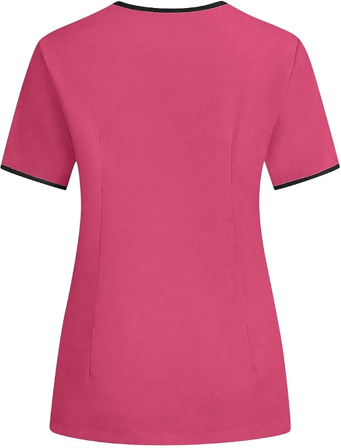 Housekeeping Uniforms - Women Lightweight Stretchy Scrubs for Cleaning Job, Breathable & Easy Care & Moisture-Wicking