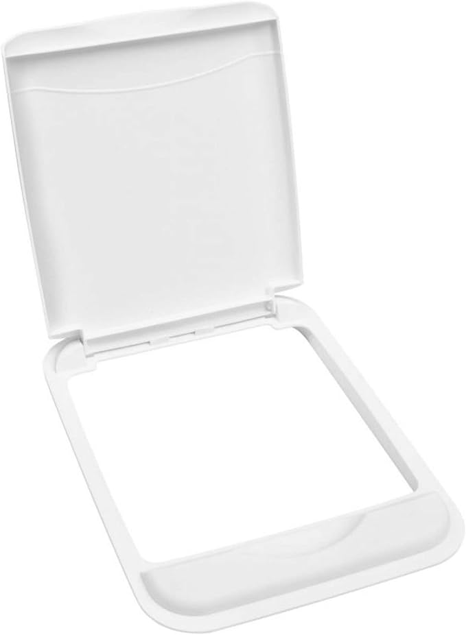 Rev-A-Shelf 50 Qt Under Sink Garbage Can Lid for Base Kitchen and Bathroom Cabinet, Replacement Plastic Trash Bin Lid Only, White, RV-50-LID-1