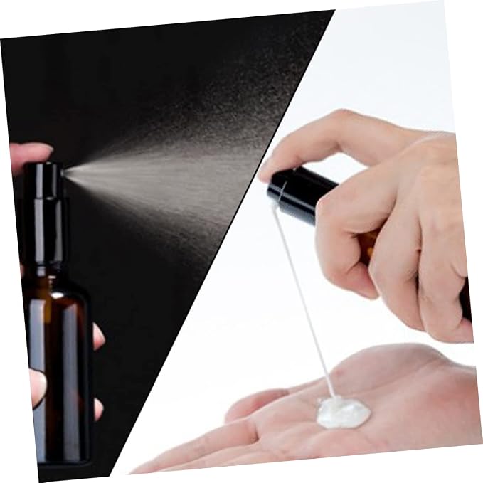 LIFKOME 5pcs Pressurized Spray Bottle Set Refillable Oil Bottle Pump for Travel Home and Spa
