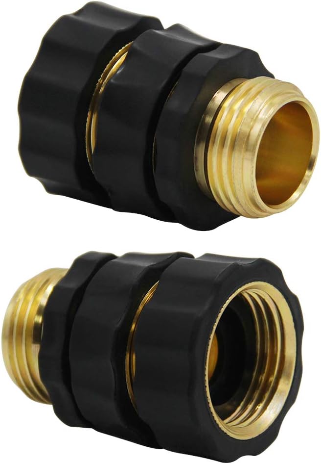 Twinkle Star 3/4 Inch Garden Hose Fitting Quick Connector Set, 4 Sets | Male and Female 4 Sets, Garden Hose Adapter, Quick Connect Hose Fittings, Water Hose Quick Connect Fittings