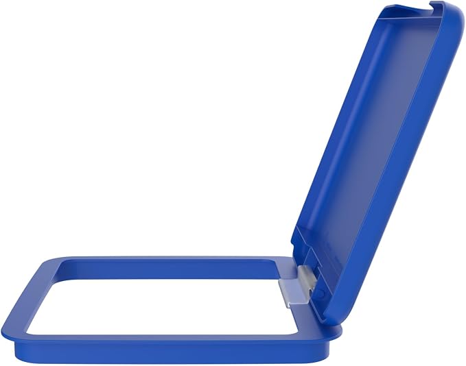 Rev-A-Shelf 27 Qt Under Sink Garbage Can Lid for Base Kitchen and Bathroom Cabinet, Replacement Plastic Trash Bin Lid Only, Blue, RV-1024-LID-22-1
