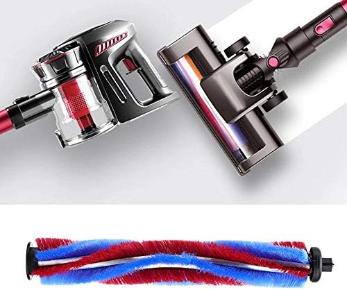 V-Shape Top Soft Roller Brush Head for Vacuum Cleaner Accessories, Anti-Hair Tangle Wool Top Deep Cleaning Attachment, No Floor Scratch for Hardwood and Carpet