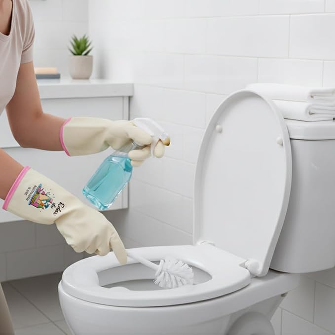 Rubber Cleaning Reusable Gloves, Practical House Warming Gifts | Dishwasher Reusable Gloves, Dishwashing Kitchen Household Essentials, Housewarming Xmas Cleaning Gifts for Cleaner Friends