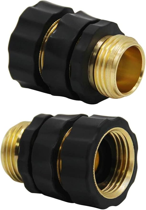 Twinkle Star 3/4 Inch Garden Hose Fitting Quick Connector, 8 Sets | Male and Female Set, 8 Sets, Extra Rubber Washers