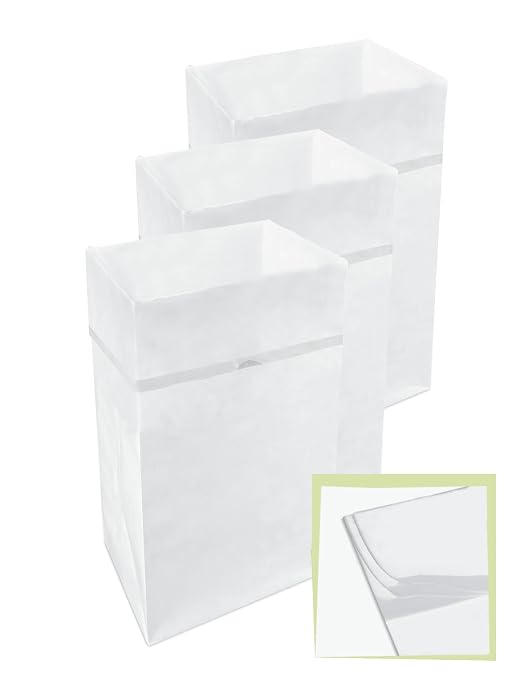 Clean Cubes 30 Gallon Multi-Liner Pop-Up Trash Cans, 3-Pack (White) | 3 Stacked Liners Per Bin, 9 Uses Per Pack, Swap Liners Without Touching Trash, No Assembly, Designed to Be Seen, Not Hidden