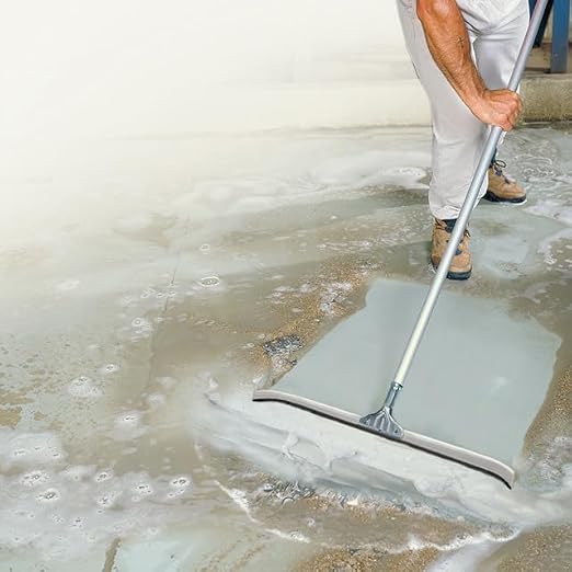 Unger AquaDozer 24" Curved Floor Squeegee, Smooth Surface | Curved hood design for efficient water removal on smooth concrete & hard floors
