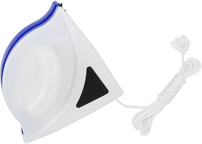 Double Sided Magnetic Window Cleaner, Triangular Design for Interior Exterior Glass Cleaning, Streak-Free Shine
