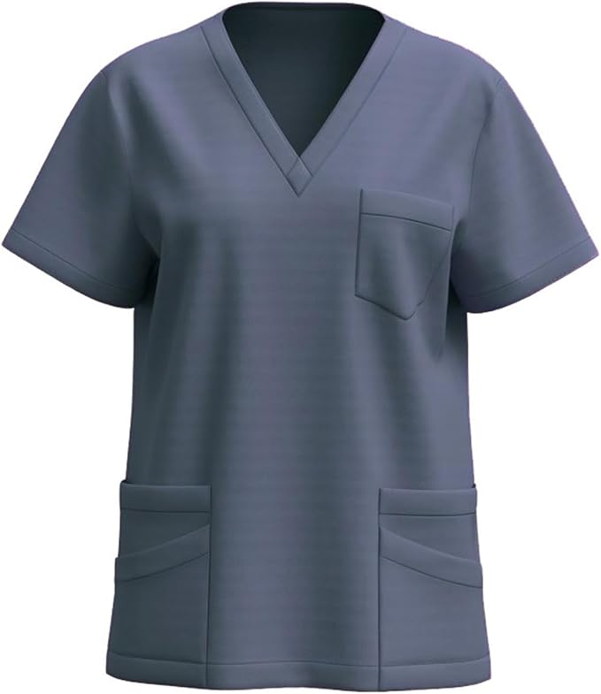 Women Nursing Scrubs Tops Housekeeping Uniform 2026 Women's Scrub Tops Cleaning Clothes for Cleaning Jobs