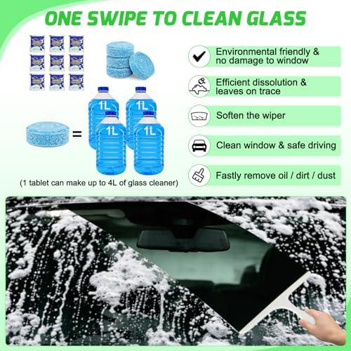 Nilight 52PCS Car Detailing Kit for Interior Exterior Car Care, Green | car wash auto cleaning Tools with storage bag, Deep Clean Polish Car Care Windshield Dashboard Seat Air Vents Wheels Tires