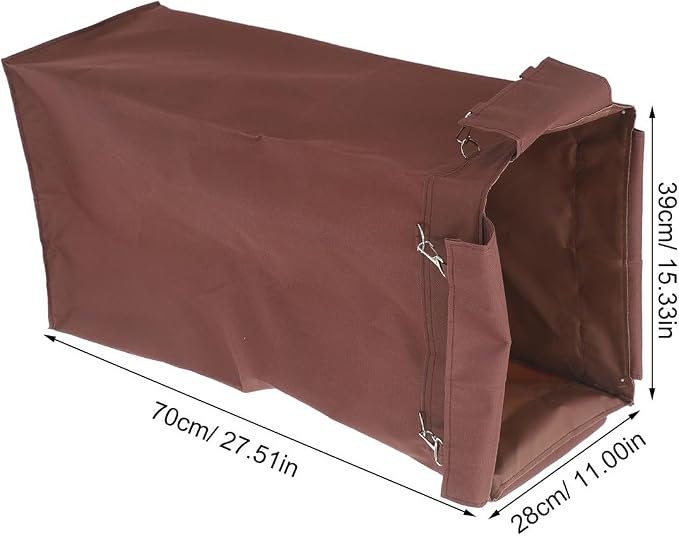Housekeeping Organizer Capacity Trolley Oxford Cloth Bag Large Cleaning | Leakproof Folding Design, Portable Storage for Linen and Trash, 27.5x15.3x11in
