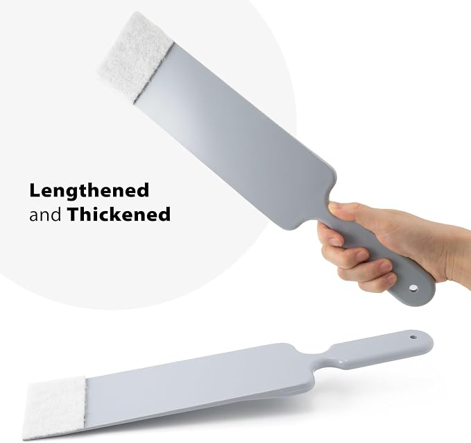NEWISHTOOL Long Reach Window Tint Squeegee, Mini Paddle Scrubber for Tint | Window Tint Film Installing, Vehicle Windshield/Rear Window Glass Cleaning, 1PC Bulldozer Tint Squeegee Tool, 3PCS Scrub Pads