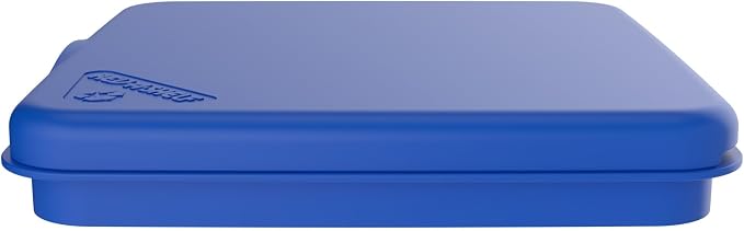 Rev-A-Shelf 27 Qt Under Sink Garbage Can Lid for Base Kitchen and Bathroom Cabinet, Replacement Plastic Trash Bin Lid Only, Blue, RV-1024-LID-22-1
