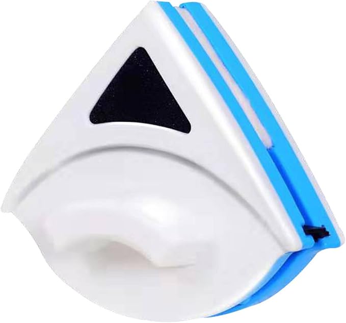 Yosoo Blue Shape Single Side Magnetic Window Cleaner with Powerful Lock for Easy washing, for Glass and Mirrors