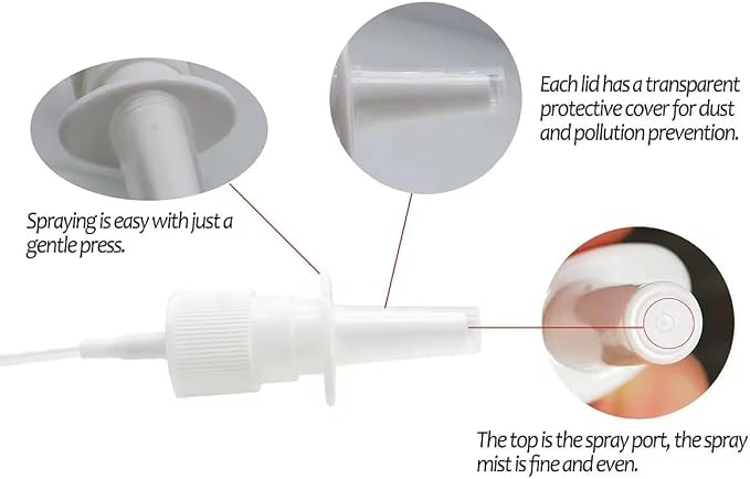 Nasal Spray Bottle Empty Amber Glass 1 oz Nasal Sprayer - 0.12cc per Spray! EMPTY, Refillable, Travel Sized, Quality Glass for Saline Applications! (2 amber bottles)