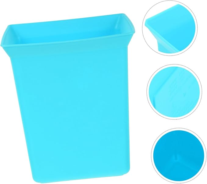 Ciieeo Sky- Plastic Cleaning Organizer Bin Versatile Tote for Bathroom and Kitchen Supplies and Easy to Clean Storage for Toiletries and Cleaning Tools