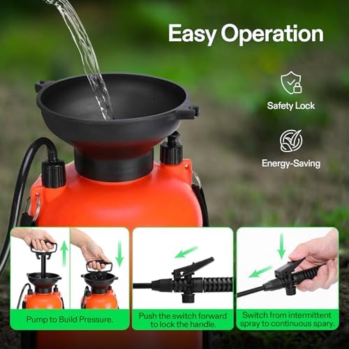 VIVOSUN 1.35-Gallon Pump Pressure Sprayer (Pack of 2)