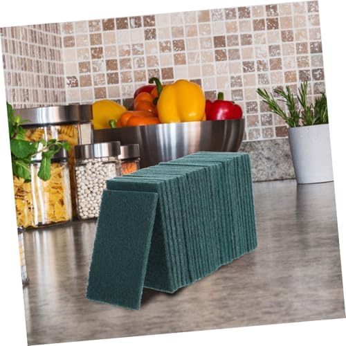 Alipis 30pcs Non-Scratch Scouring Pads Multipurpose Kitchen Dish Scrubber for Grease Cleaning Thick Material Gentle Cookware and Appliances for Household Use