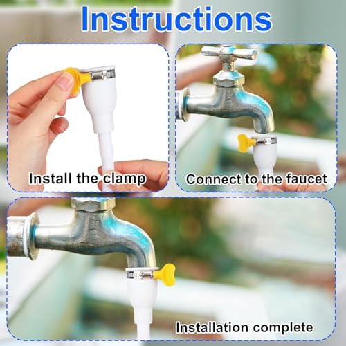 Sink Hose Attachment for Faucet, Adjustable Faucet Attachment Connector Portable Water Fill Accessories for Buckets Tanks