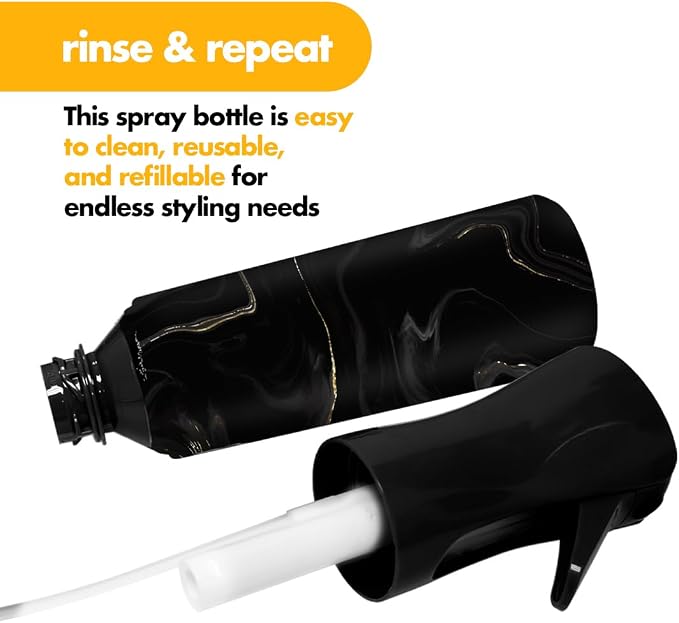 Colortrak Lux Collection Spray Bottle Empty 12 Oz Continuous Mist, Reusable Bottle, Hair Styling, Indoor Plants, Cleaning, Misting & Skin Care - 354ml