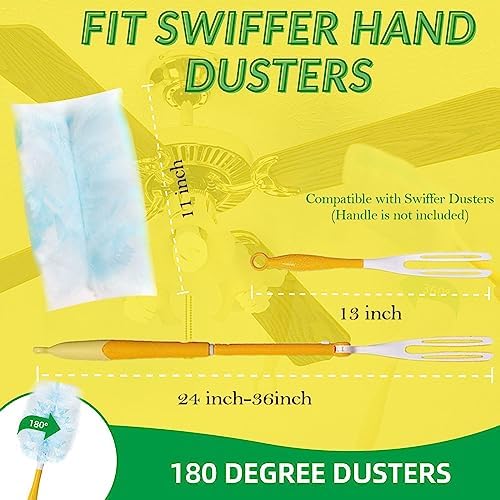 Duster Refills Static Dust Removal Compatible with Swiffer for Dusting 30ct | Disposable Alternative Replacement Head for Swiffer Duster Refills,for Dusting Electronics,Furniture,Blinds,Ceiling Fans