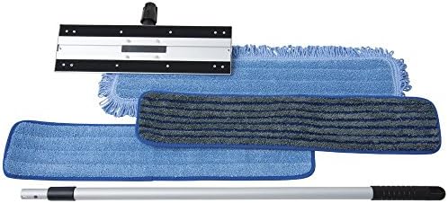 HUBERT Mop Kit Blue Microfiber - 24" L x 5" W